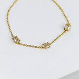Oval Solitaire Chain Bracelet