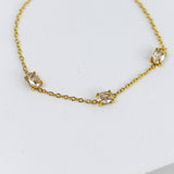 Oval Solitaire Chain Bracelet