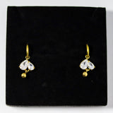 Petal Charm Hoops