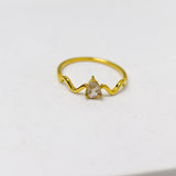 Pear Drop Wave Ring