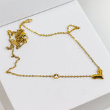 V Heart Necklace