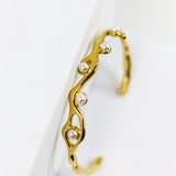 Ocean Pearl Cuff Bracelet