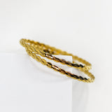 Thin Braid Bangle Set