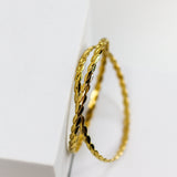 Thin Braid Bangle Set
