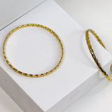 Thin Braid Bangle Set
