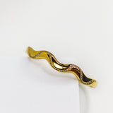 Starlit Wave Bangle Bracelet
