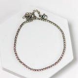 Silver Tennis Chain Anklet