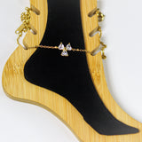 Twinkle Trio Anklet