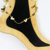 Reflecting Heart Anklet