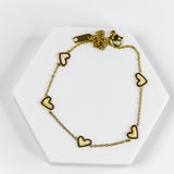 Reflecting Heart Anklet