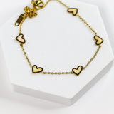 Reflecting Heart Anklet