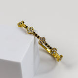 Lucky Clover Bangle Bracelet