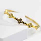 Lucky Clover Bangle Bracelet