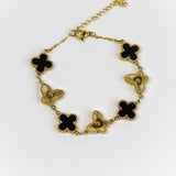 Clover & Wings Chain Bracelet