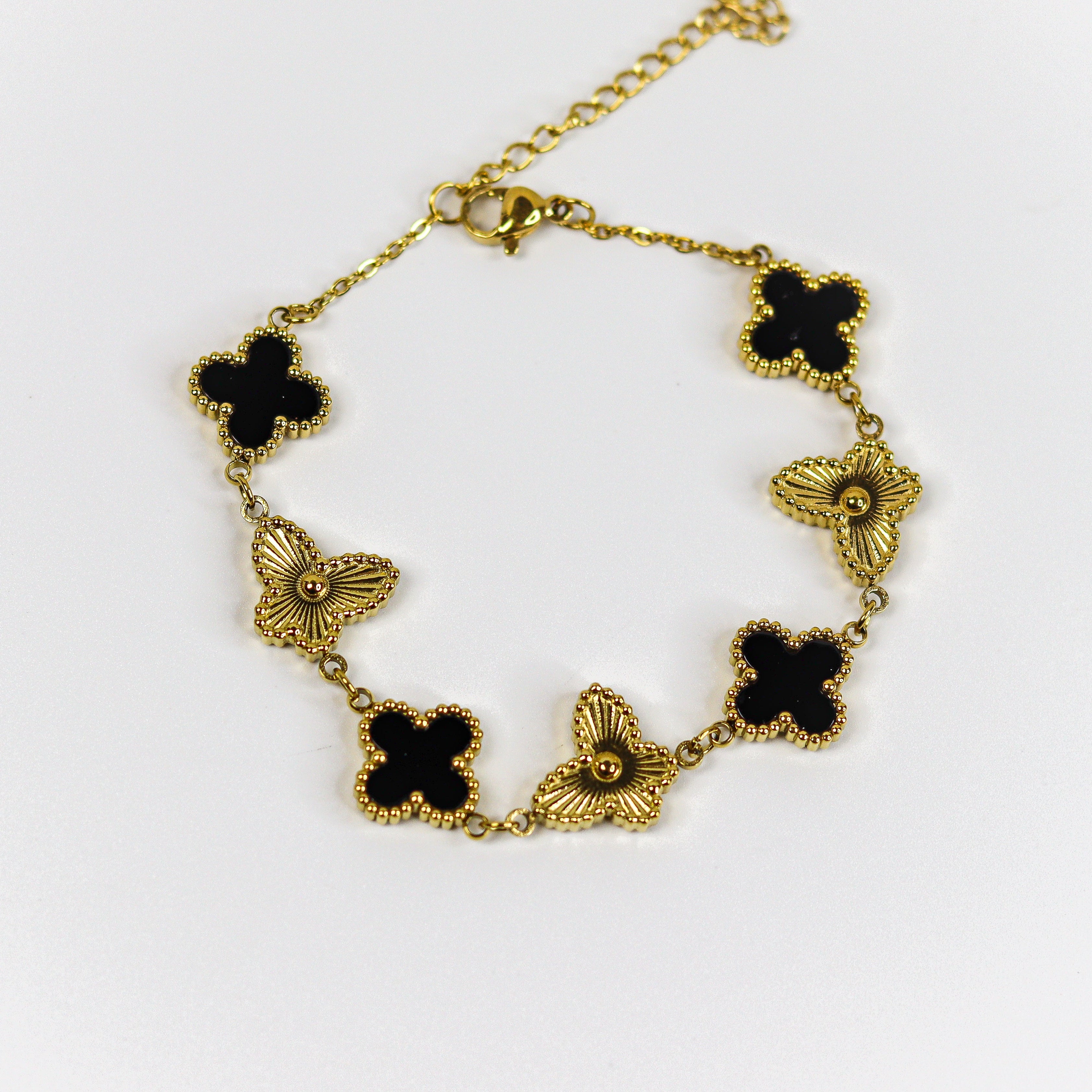 Clover & Wings Chain Bracelet