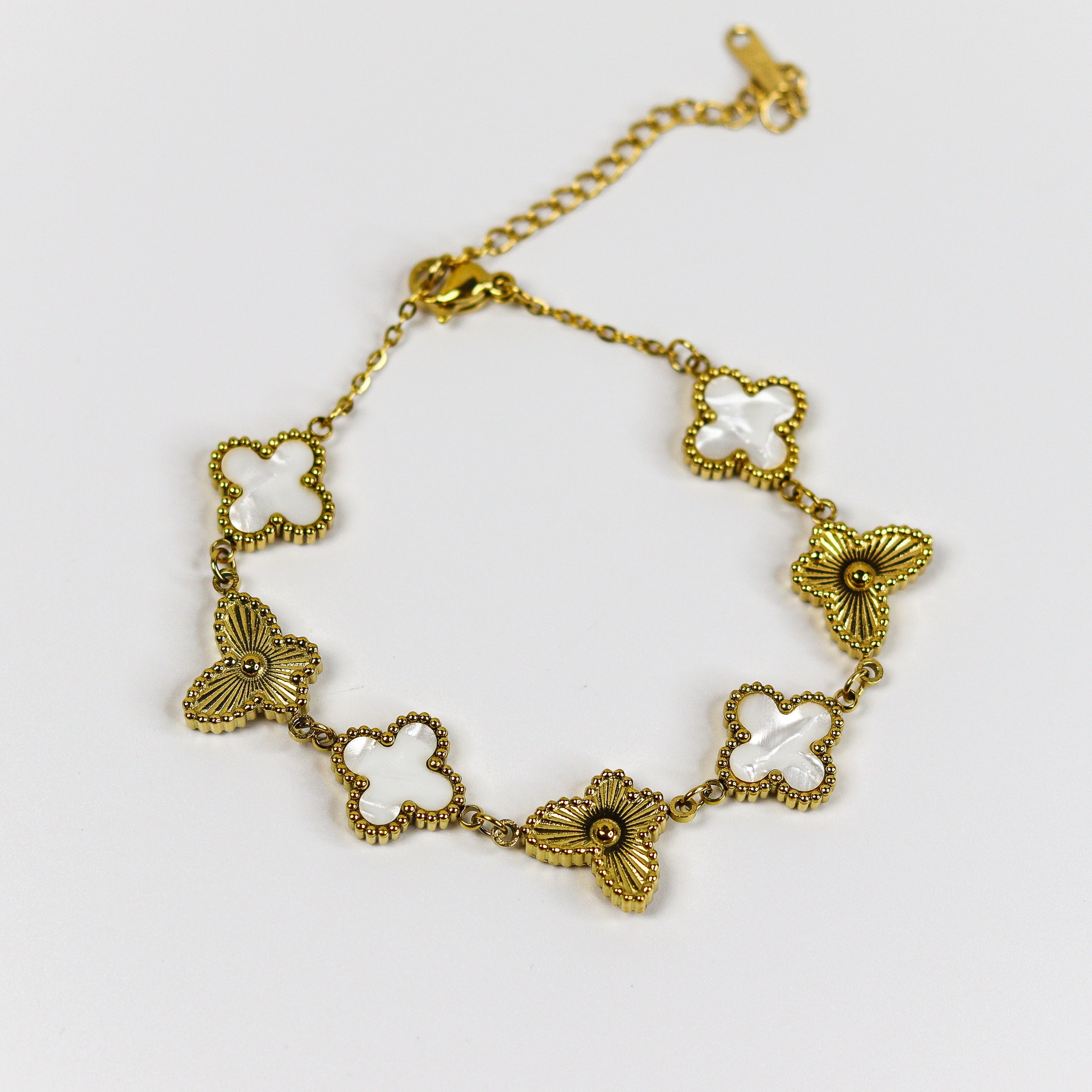 Clover & Wings Chain Bracelet