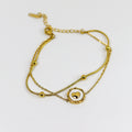 Baby Heart Dual Chain Bracelet