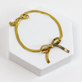 Snaky Bow Chain Bracelet