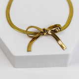 Snaky Bow Chain Bracelet