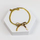 Snaky Bow Chain Bracelet