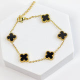 Reversible Clover Chain Bracelet