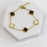 Reversible Clover Chain Bracelet