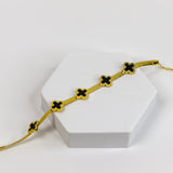 Snaky Clover Chain Bracelet