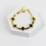Snaky Clover Chain Bracelet