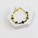 Snaky Clover Chain Bracelet