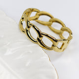 Chunky Link Bangle Bracelet