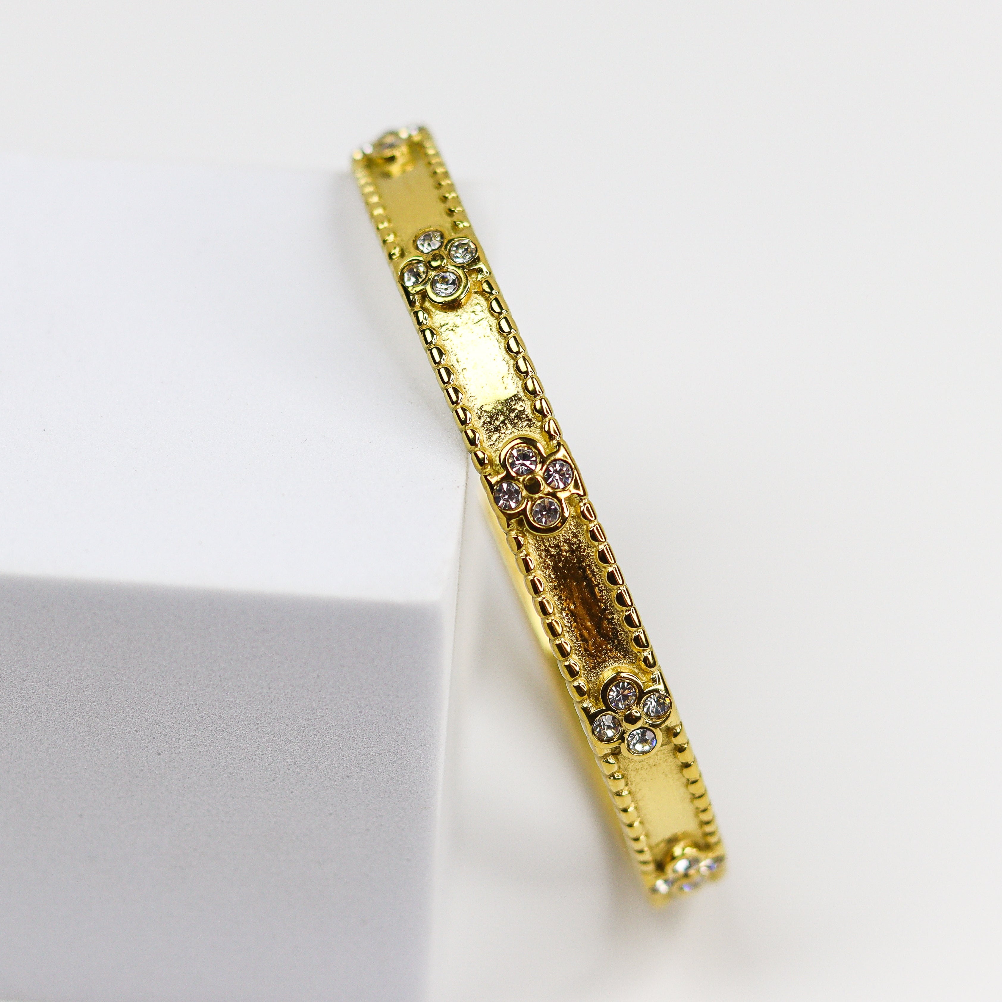 Vintage Bloom Bangle Bracelet