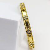 Vintage Bloom Bangle Bracelet