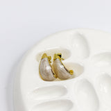 Pearly Moon Half Hoops