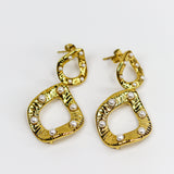 Zariah Pearl Gold Earrings
