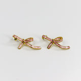 Pink Promise Bow Earrings