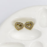 Studded Heart Earrings