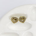 Studded Heart Earrings