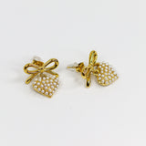 Pearl Bouquet Bow Earrings