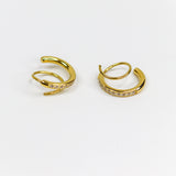 2 in 1 Twisted Earrings