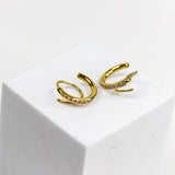 2 in 1 Twisted Earrings