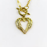 Melted Heart Charm Necklace
