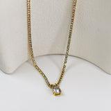 Tennis Chain Solitaire Necklace