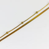 Dual-Layer Gold Anklet
