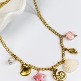 Shell Belle Charm Necklace