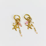 Pink Tide Charm Earrings