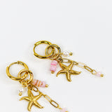 Pink Tide Charm Earrings
