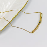 Wavelet Gold Necklace