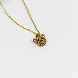 Twinkle Teddy Gold Necklace