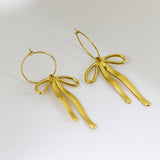 Golden Ribbon Earrings