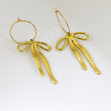Golden Ribbon Earrings